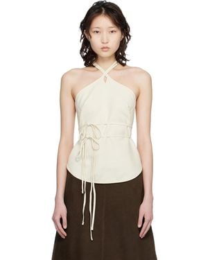 Baserange Off- Wild Silk Mar Top - White