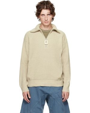 JW Anderson Half-Zip Sweater - Natural