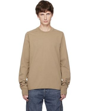Rick Owens Taupe Concordians Crewneck Sweatshirt - Natural