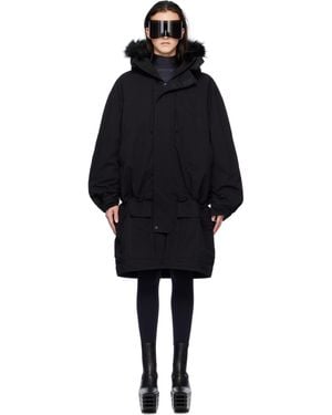 032c 'Osl2Ber' Dropped Waist Jacket - Black