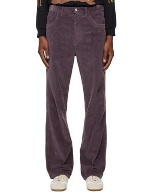 Marni Corduroy Flared Trousers - Purple