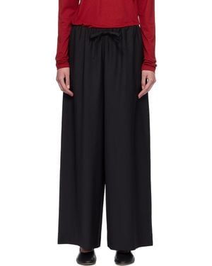 TOTEME Drawstring Dinner Trousers - Black