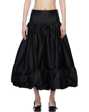 PAULA CANOVAS DEL VAS Merengue Midi Skirt - Black