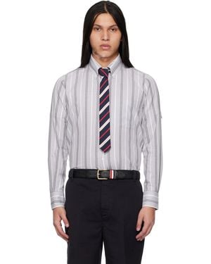 Thom Browne Madras Cotton Repp Stripe Armband Shirt - Multicolour