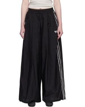 Y-3 3s Wide Track Trousers - Black