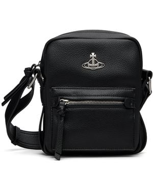 Vivienne Westwood Jackson Crossbody Satchel Bag - Black