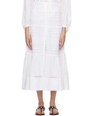 Isabel Marant ホワイト Gihane マキシスカート