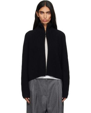 Lisa Yang Sadie Zip Jumper - Black