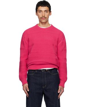 Paul Smith Pull Rose En Tricot Texturé De Coton