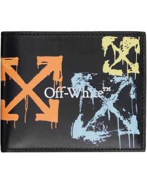 Off-White c/o Virgil Abloh Bookish Arrow Spray Bifold Wallet - Blue