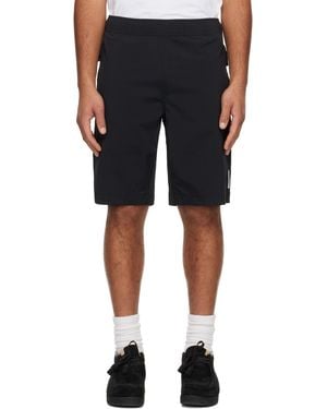Aape By A Bathing Ape 'Aapenow' Moonface Logo Shorts - Black