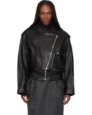 Isabel Marant Aneli Leather Jacket - Black