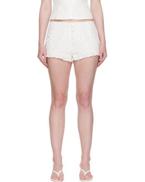 Mirror Palais Love Letter Shorts - White