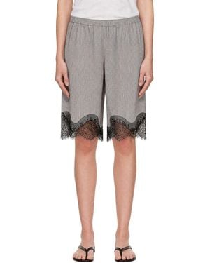 Frankie Shop Baxter Lace Bermuda Shorts - Grey
