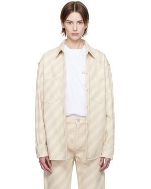 Marni Boxy Denim Shirt - Natural