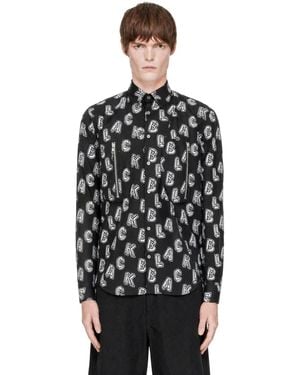 COMME DES GARÇON BLACK Broad Filip Pagowski Print Shirt - Black