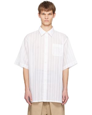 Givenchy ホワイト ストライプ シャツ