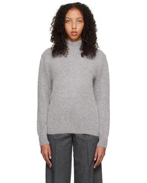 Oct31 Mock Neck Jumper - Grey