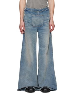 Courreges One Pocket Baggy Jeans - Blue