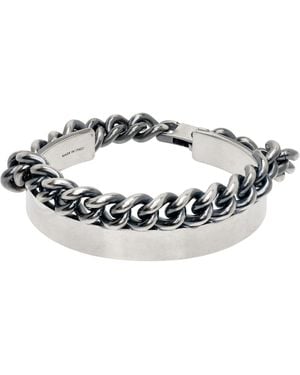 MM6 by Maison Margiela Chain Cuff Bracelet - Black