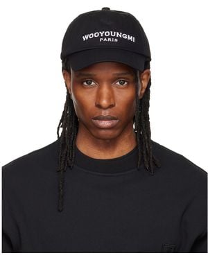 WOOYOUNGMI Embroidered Ball Cap - Black