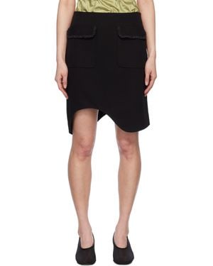 JKim Ying-Yang Pencil Midi Skirt - Black