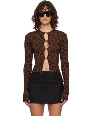 Amiri Ma Hardware Snake Cardigan - Black