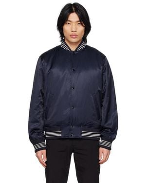 Rag & Bone ネイビー Dugout ボンバージャケット - ブルー