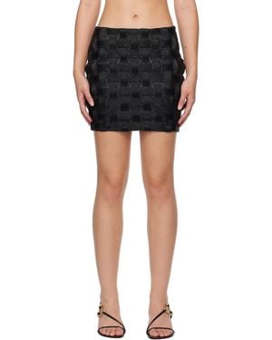 Nanushka Sarra Vegan Leather Miniskirt - Black