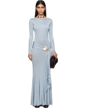Conner Ives Shell Belt Maxi Dress - Black