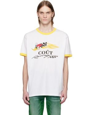Cout de la Liberte ホワイト Freddie Racing Tシャツ - ブラック