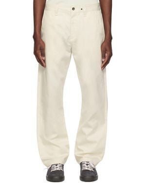 Rag & Bone Off- Haydon Straight Fit Cotton Chino Trousers - Natural