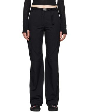 Hyein Seo Low-Rise Belted Trousers - Black