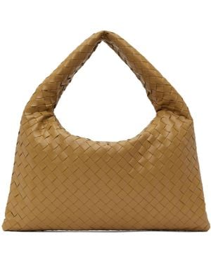 Bottega Veneta Tan Small Hop Bag - Brown