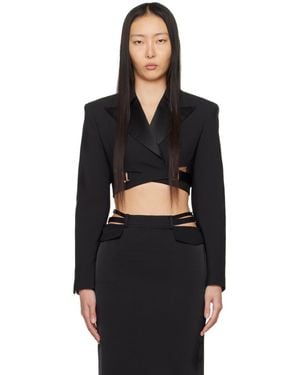 DION LEE ブラック テーラードジャケット DION LEE | テーラードジャケット ブラック レディース | YOOX