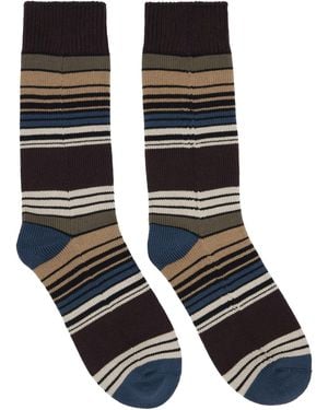 Sacai Horizontal Stripe Socks - Black