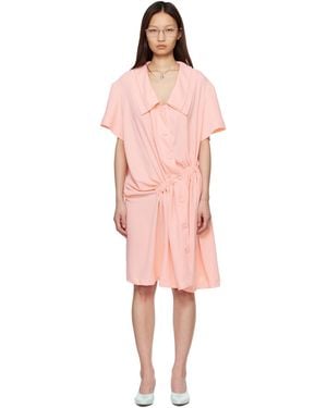 August Barron Twisted Day Minidress - Pink