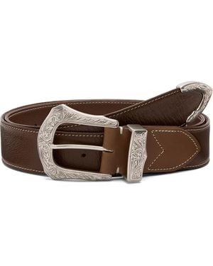 Toga Buckle Wide Belt - Black