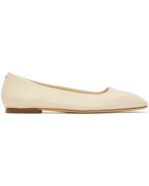 Aeyde Ballerines Iris Blanc Cassé - Noir