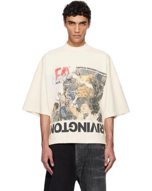 RIVINGTON roi Rebis オフホワイト Critical Proximity Tシャツ - ナチュラル
