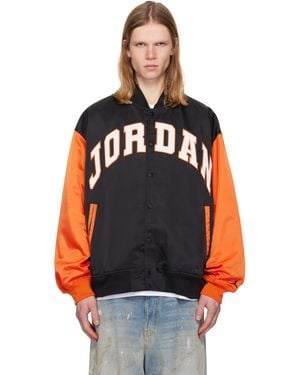 Nike Brooklyn University Varsity Bomber Jacket - Black