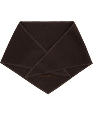 Jacquemus Écharpe Cachemiro Brun De Style Bandana - Noir