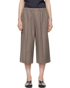 Carven トープ エラスティック ウエスト ショートパンツ - マルチカラー