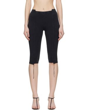 Vetements Cut-Up Capri Pants - Black
