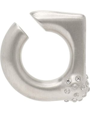 Rick Owens Temple Orb Ear Cuff - Grey