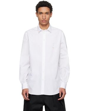 Moschino Embroidered Archive Goose Shirt - White