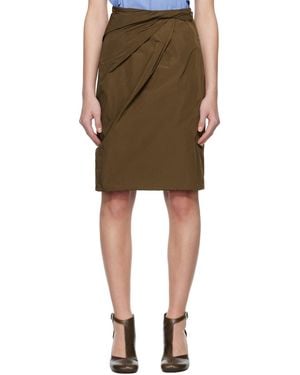 Bally Drape Midi Skirt - Black