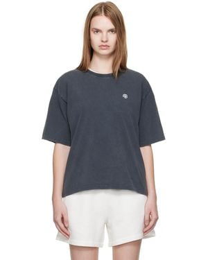 Anine Bing グレー Rudy 'Empowerment' Tシャツ - ブルー