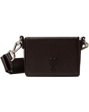Ami Paris Ami De Coeur Nano Lunch Box Bag - Black