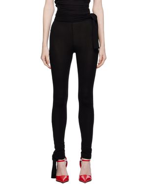 【関税込み】MSGM ブラック セミシア レギンス レディース MSGM レギンス | オンラインセールは最大64%オフ | Lyst